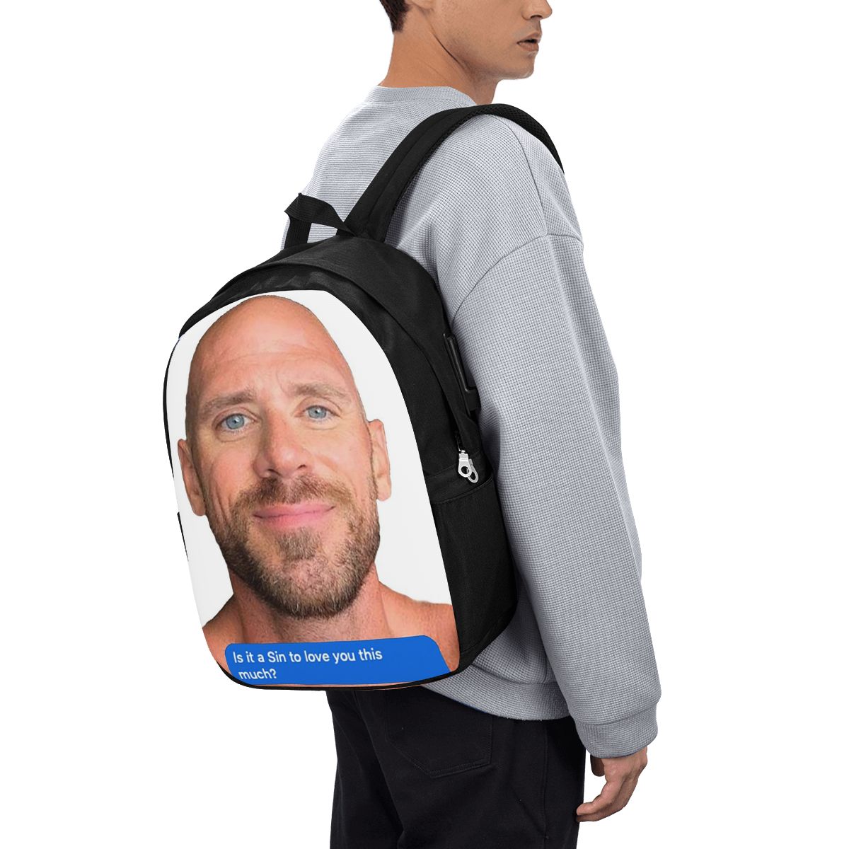 Backpacks - Zaino Johnny Sins Flirty Text Bubble,