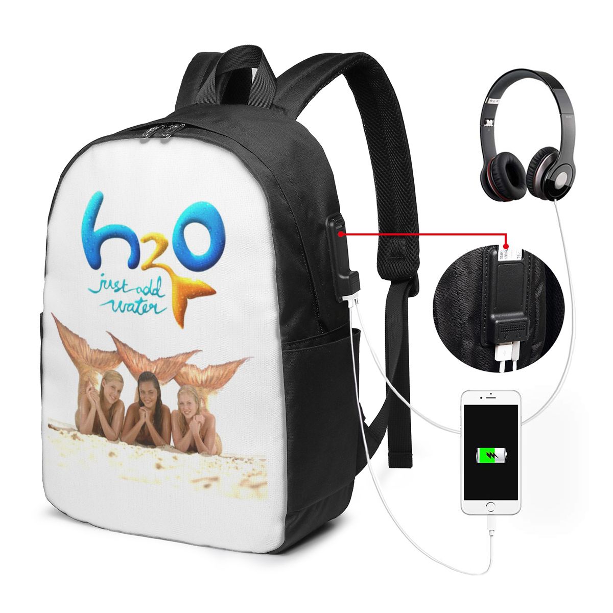 Backpacks - Zaino Cartoon Anime H2O Just Add