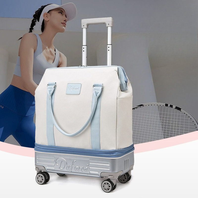 Foldable Rolling Luggage Bag - Borsa da Viaggio con Ruote e