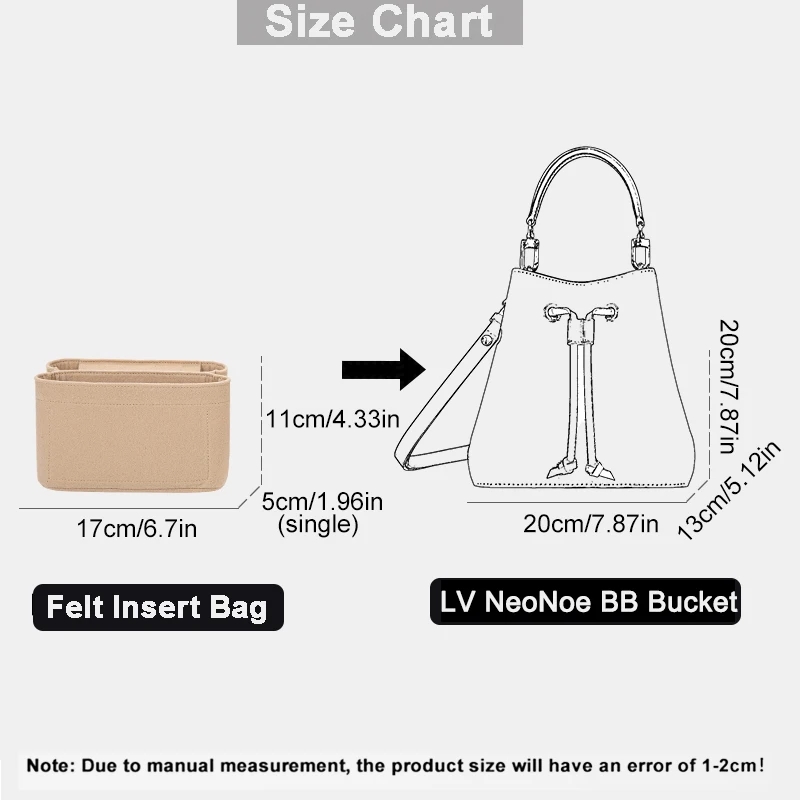 Per borse LV Neonoe BB con ins - Handbags recensione e prezzo