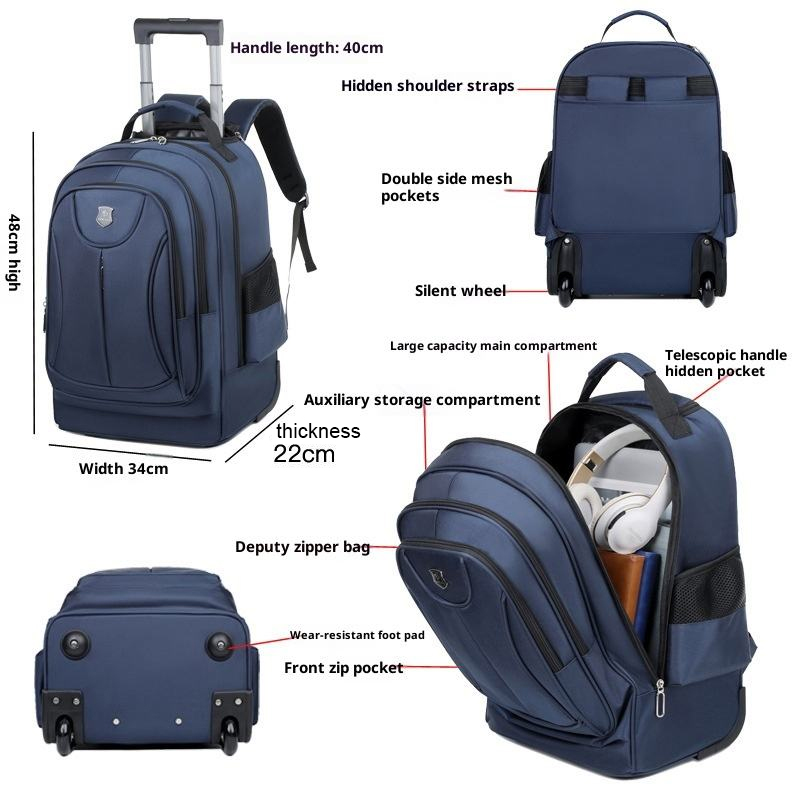 Zaino da viaggio multifunziona - Foldable Rolling Luggage Bag recensione e prezzo