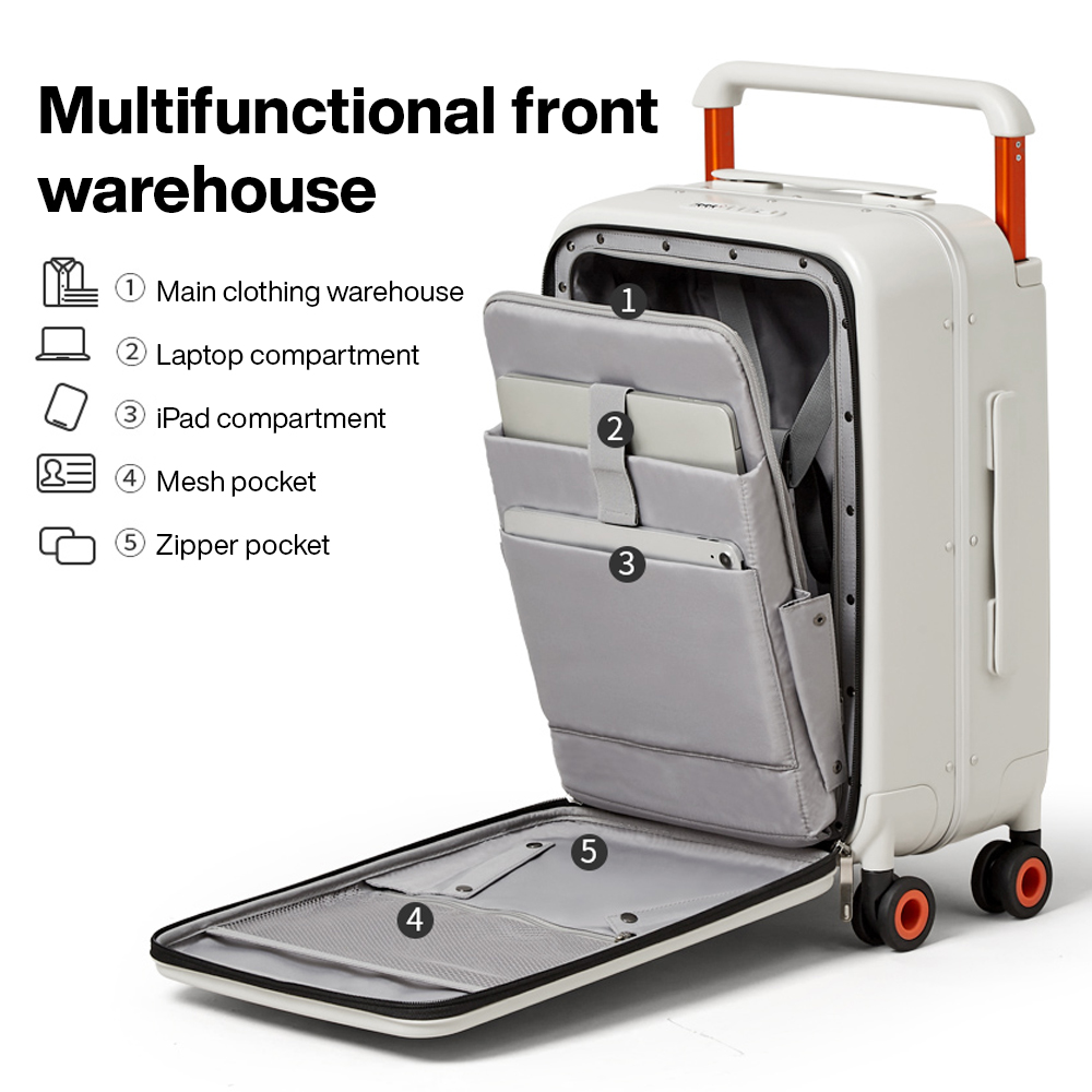 Valigia da viaggio con manico  - Aluminum Frame Carry On Luggage recensione e prezzo